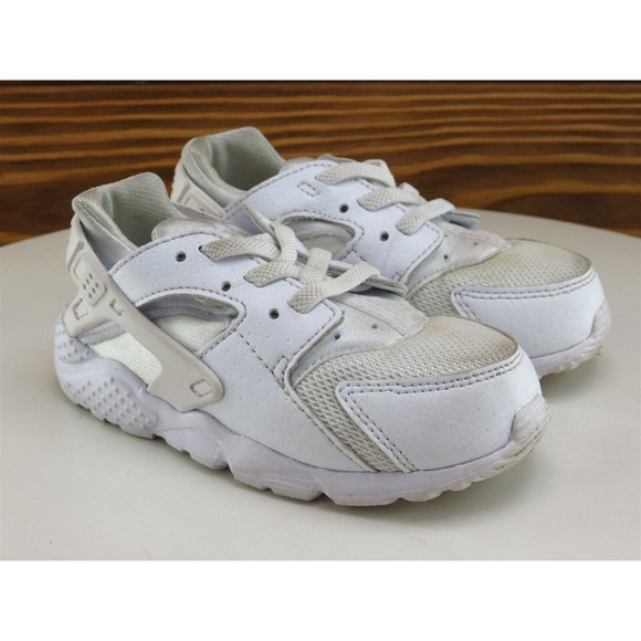Nike‎ Sz 8 Toddler Unisex Sneaker White Synthetic Huarache Medium - Picture 4 of 10